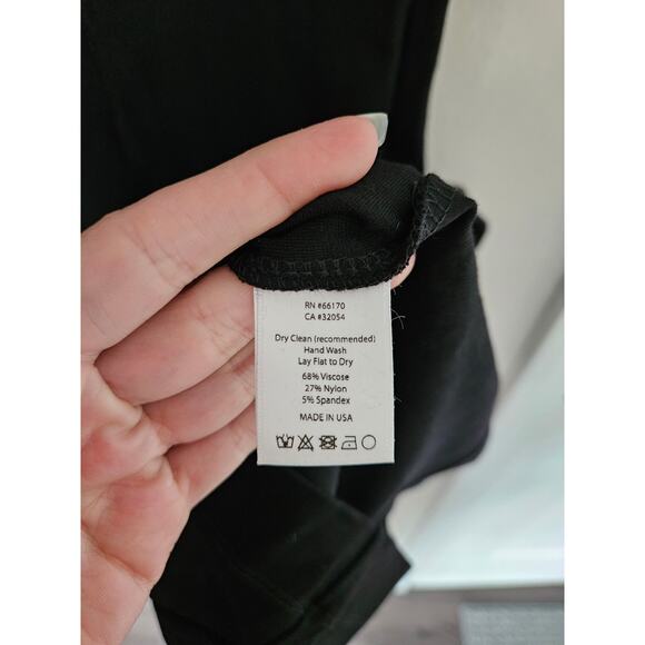 Ripley Rader Women's Black Ponte Knit Wide Leg Cropped Pants 1+ (14-16) 26.5" - Picture 9 of 16